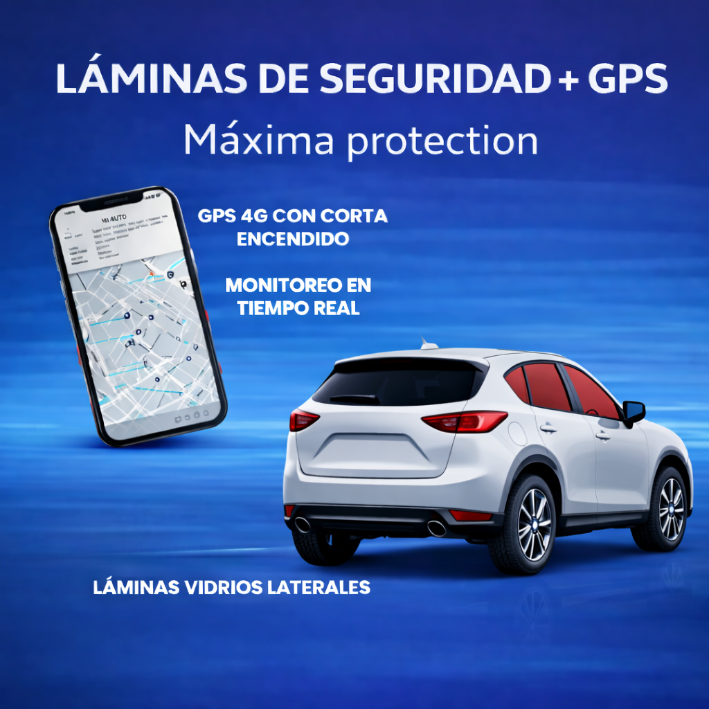 LÁMINAS VIDRIOS LATERALES + GPS